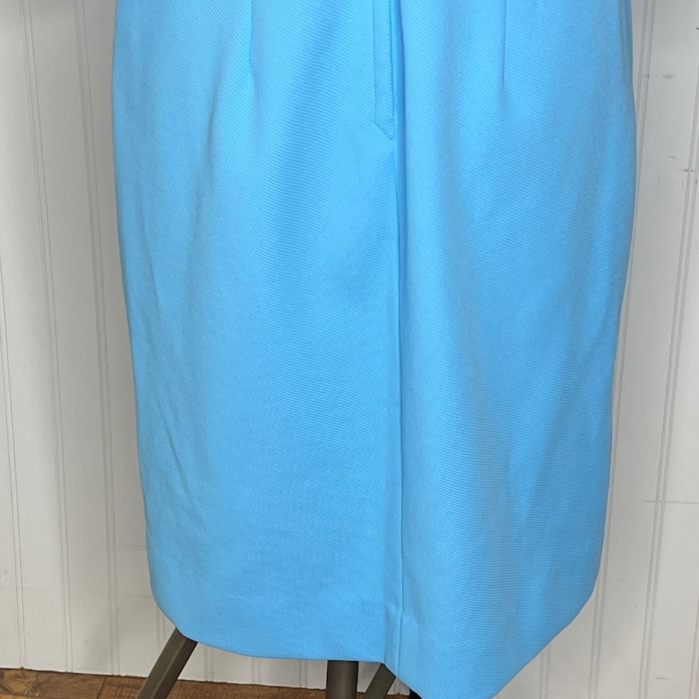 Vintage Knit Light Blue 3/4 Sleeve Dress - Picture 11 of 14